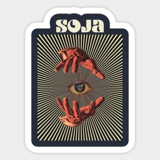 Hand Eyes Soja Sticker